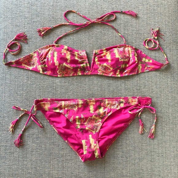 PACSUN L. A. Hearts two piece swimsuit bikini XL - Picture 1 of 5